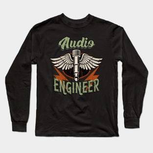 Audio Engineer Sound Technician Long Sleeve T-Shirt